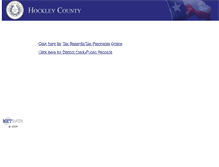 Tablet Screenshot of hockleycountyonline.net